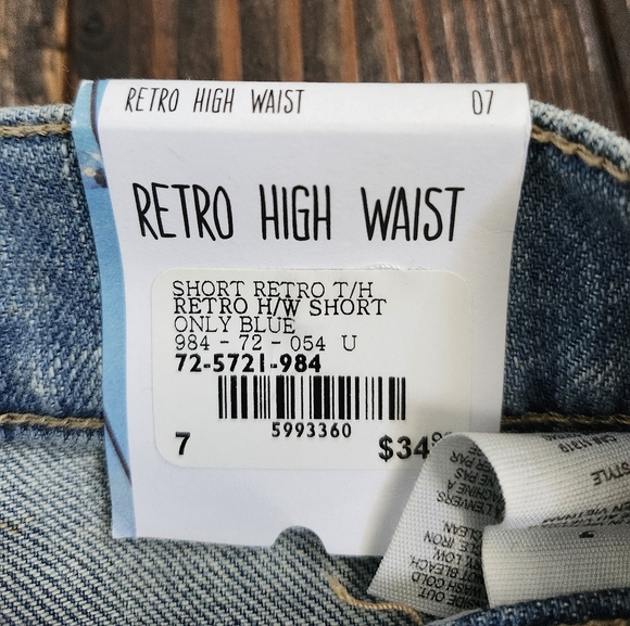 NWT Garage Retro High Waist Shorts - Picture 4 of 5